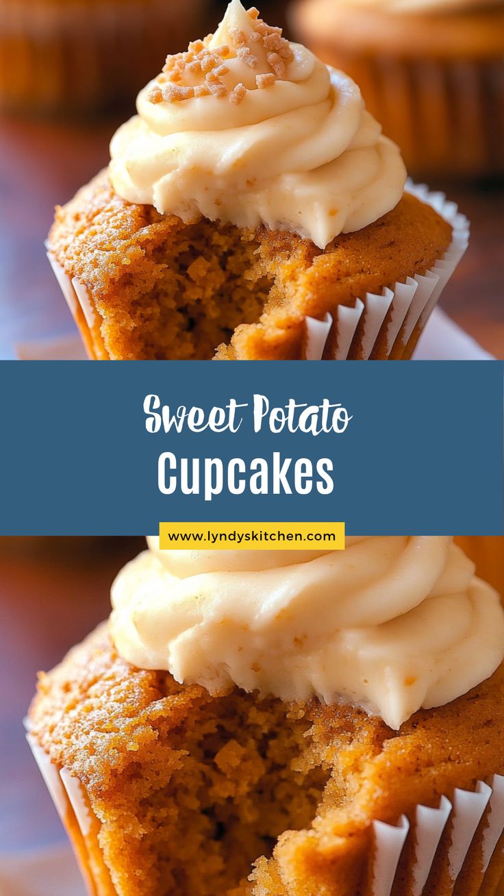 Bake Fluffy & Moist Sweet Potato Cupcakes in Under An Hour